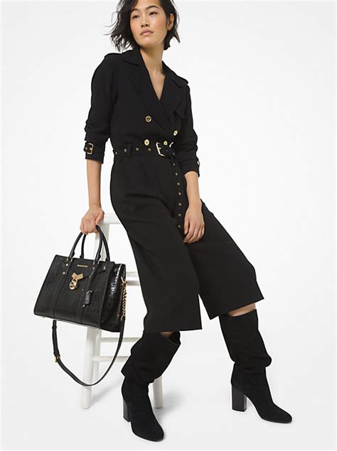 Crepe Trench Jumpsuit 